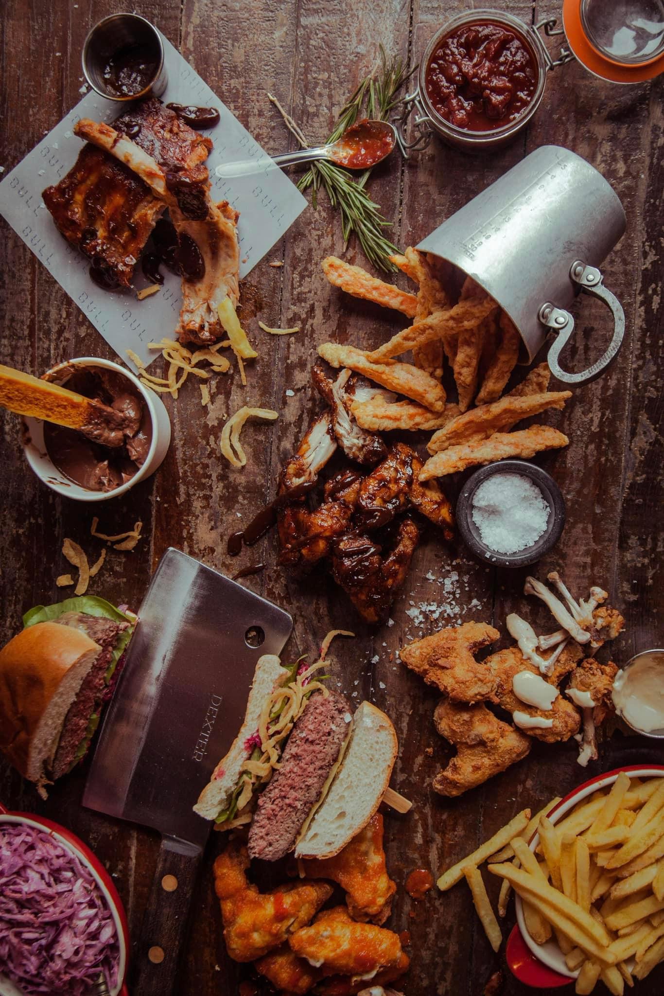 Fresh burger at Coqbull